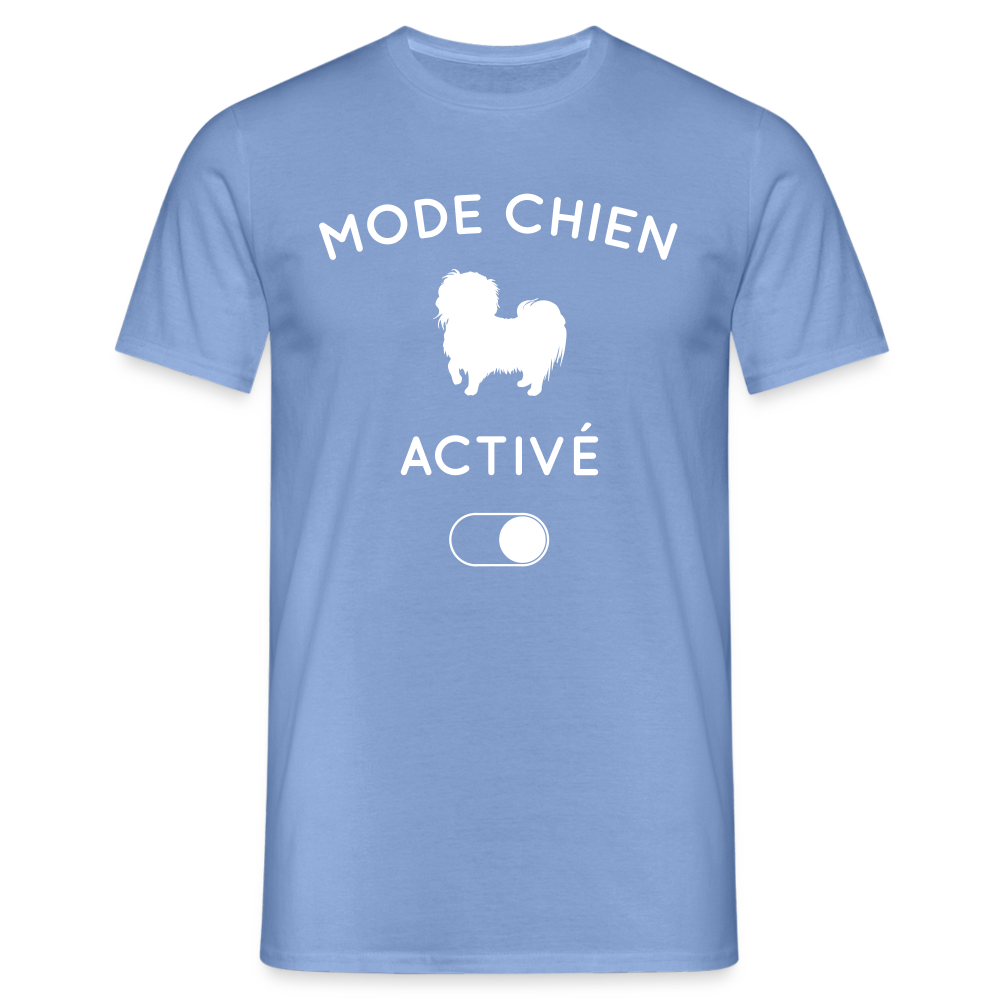 T-shirt Homme - Mode chien activé - carolina blue