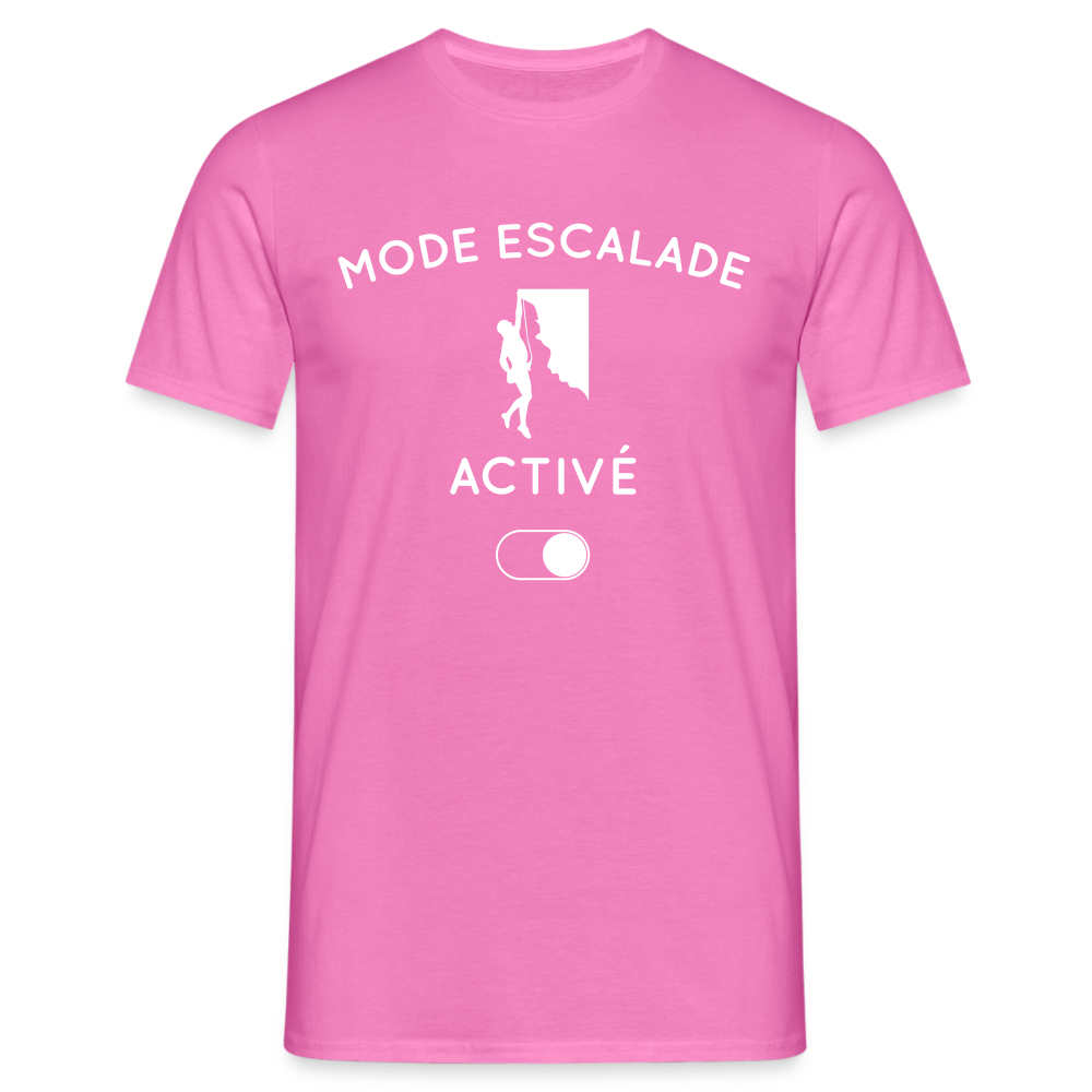 T-shirt Homme - Mode escalade activé - rose