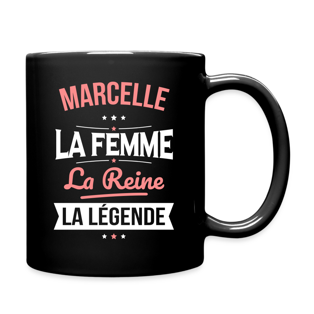 Mug uni - Marcelle - la Femme - la Reine - la Légende - noir