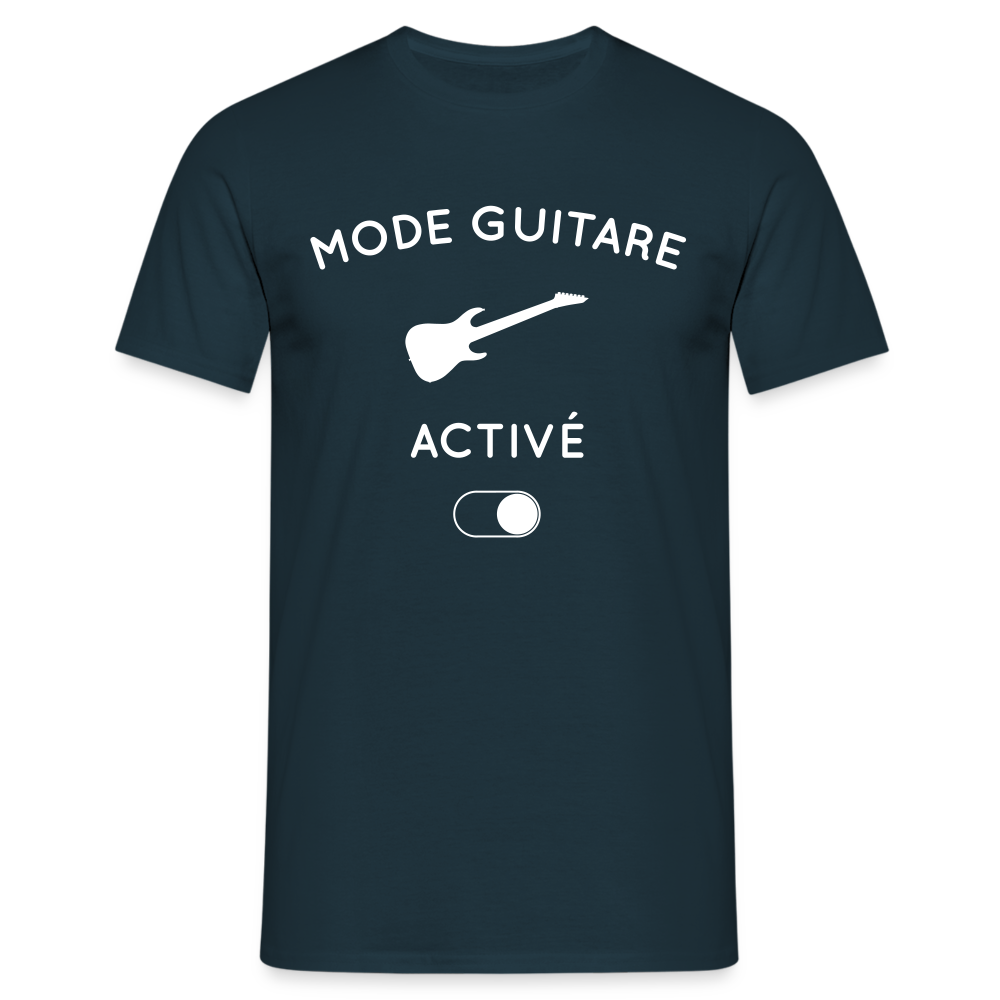 T-shirt Homme - Mode guitare activé - marine