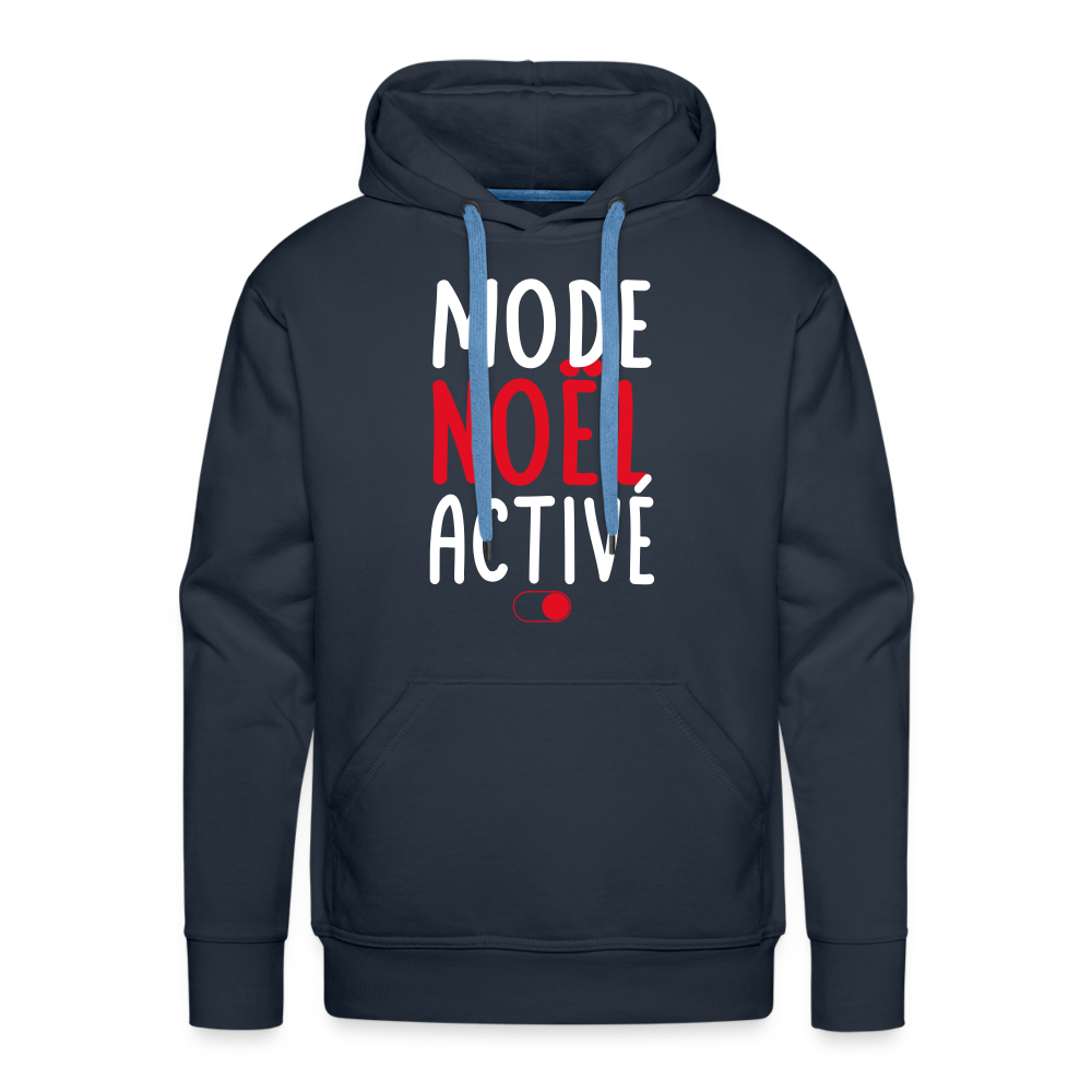 Sweat à capuche Premium Homme - Mode Noël activé - marine