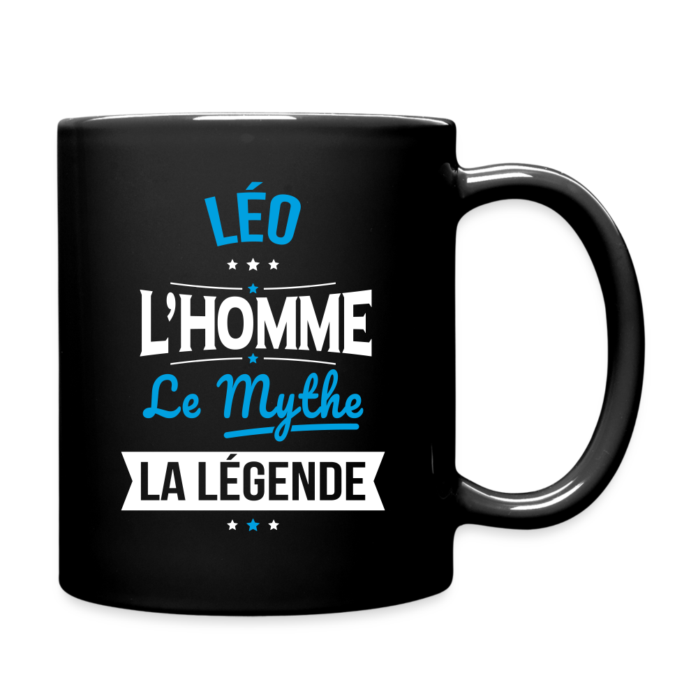 Mug uni - Léo - l'Homme - le Mythe - la Légende - noir