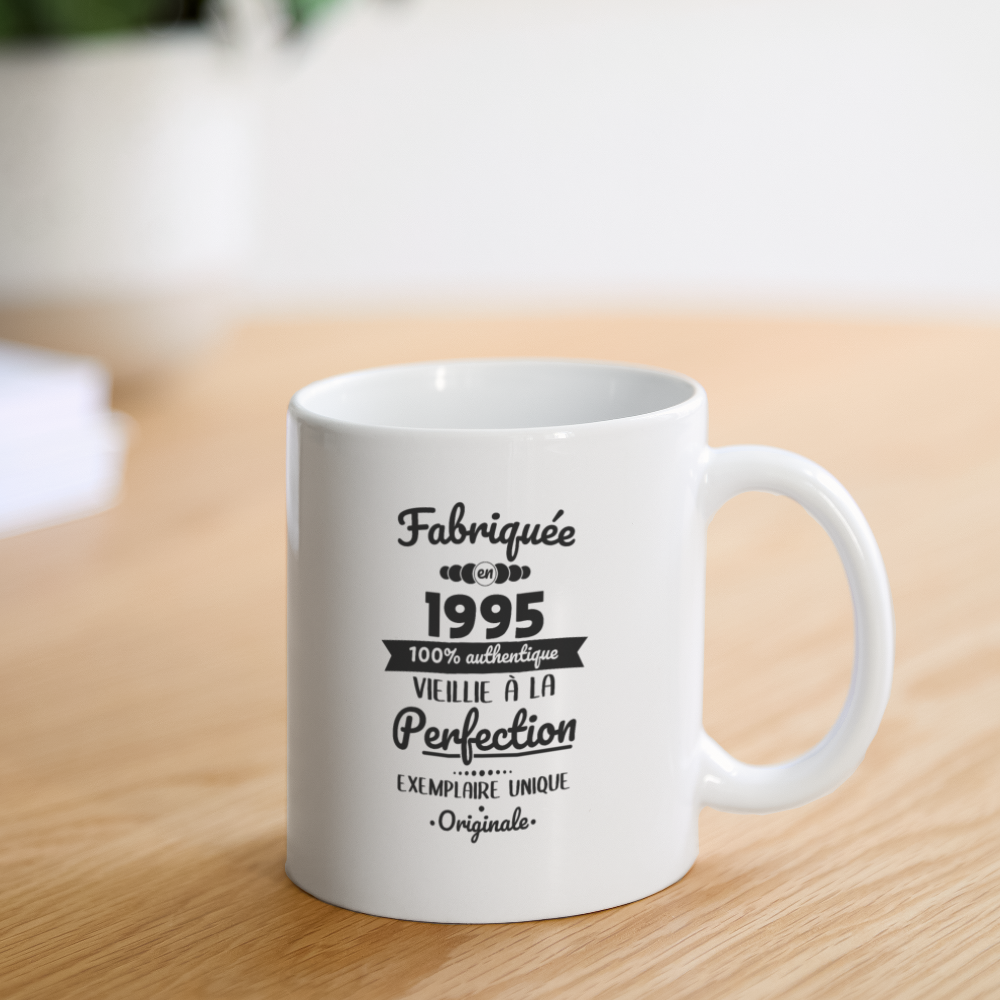 Mug blanc - Anniversaire 30 Ans - Fabriquée en 1995 - blanc