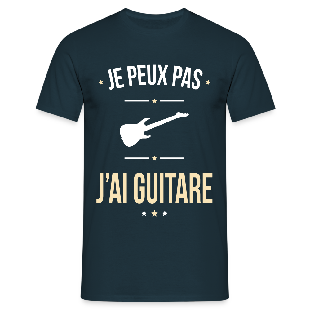 T-shirt Homme - Je peux pas j'ai Guitare - marine