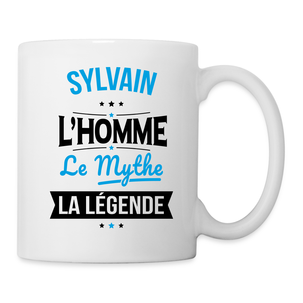 Mug blanc - Sylvain - l'Homme - le Mythe - la Légende - blanc