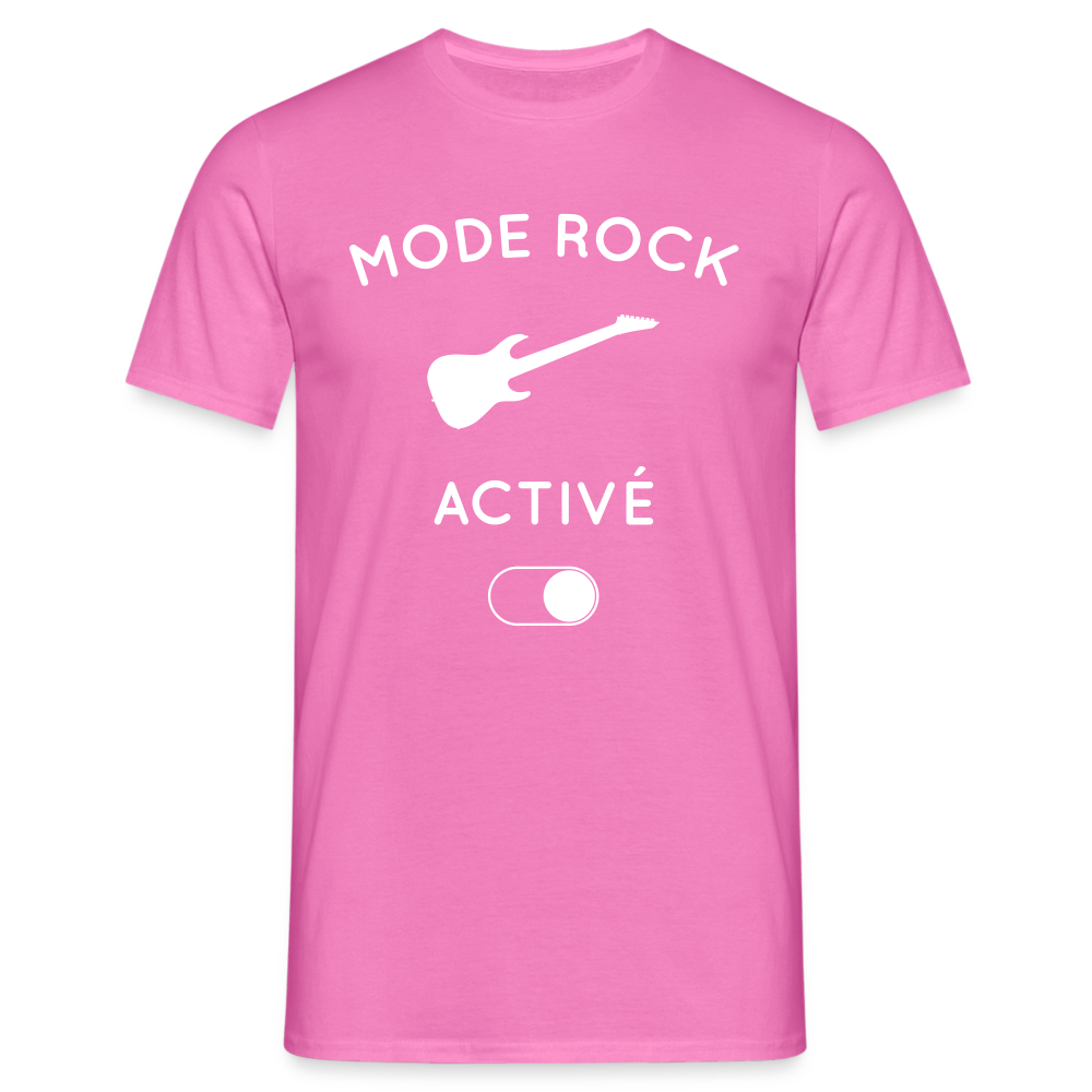 T-shirt Homme - Mode rock activé - rose