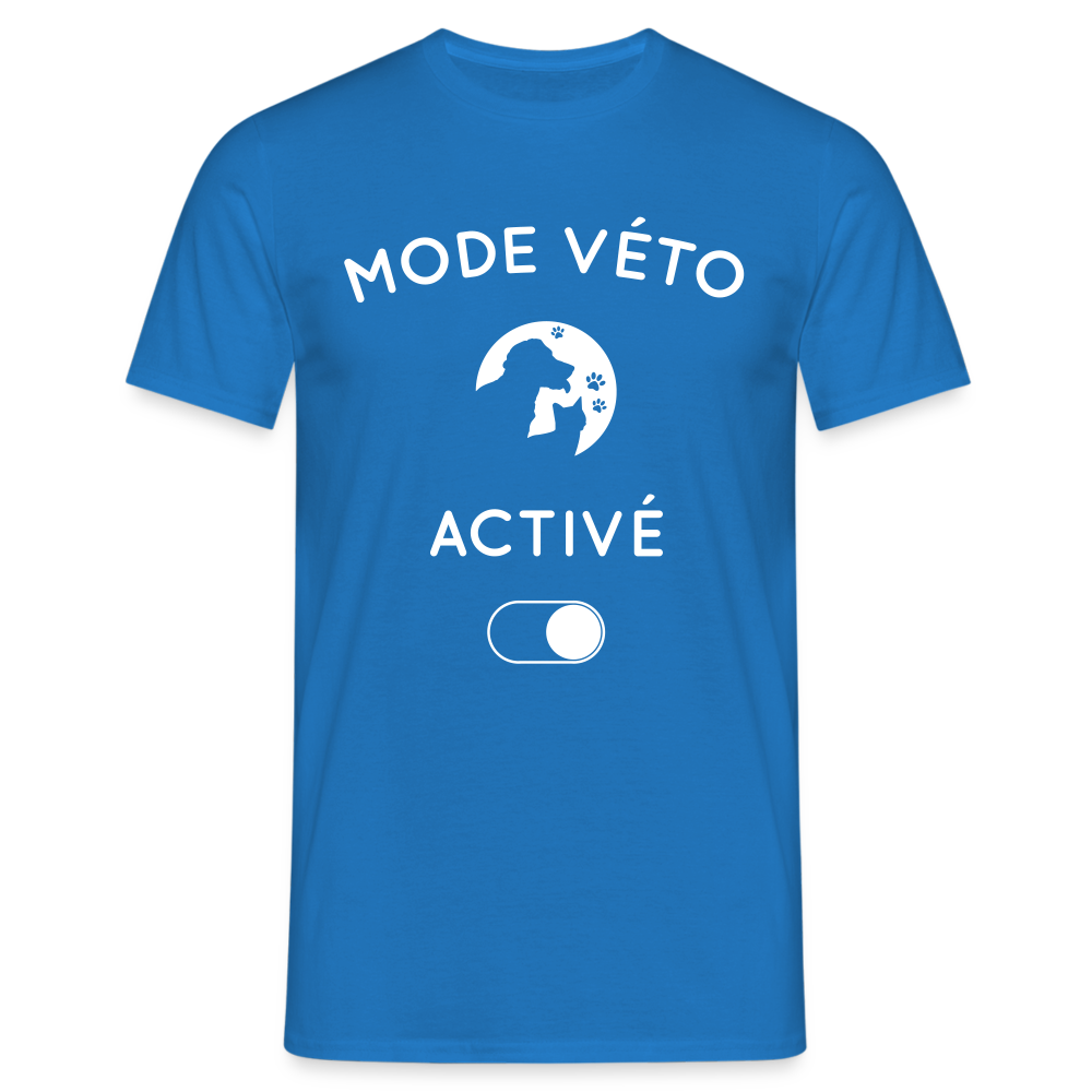 T-shirt Homme - Mode véto activé - bleu royal