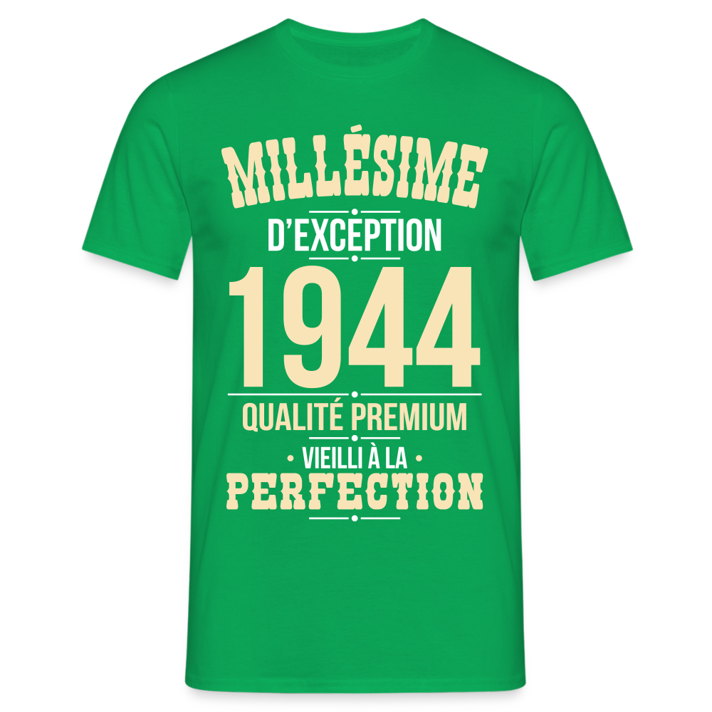 T-shirt Homme - Anniversaire 81 Ans - Millésime 1944 - vert