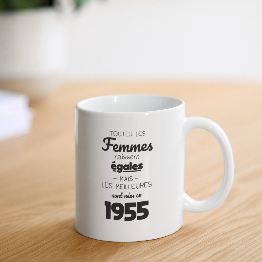 Mug blanc - Anniversaire 70 Ans - Les meilleures sont nées en 1955 - blanc