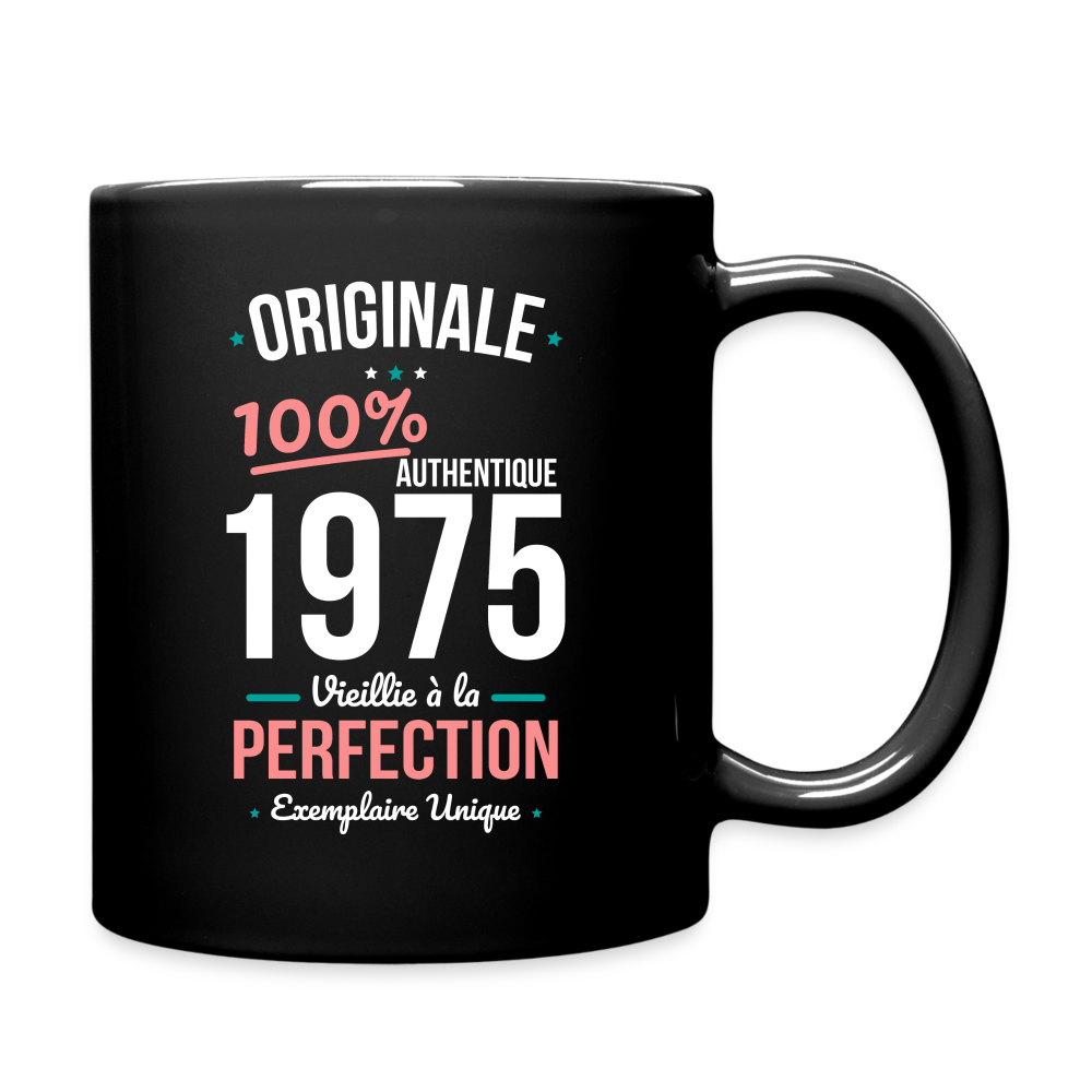 Mug uni - Anniversaire 50 Ans - Originale 1975 - noir