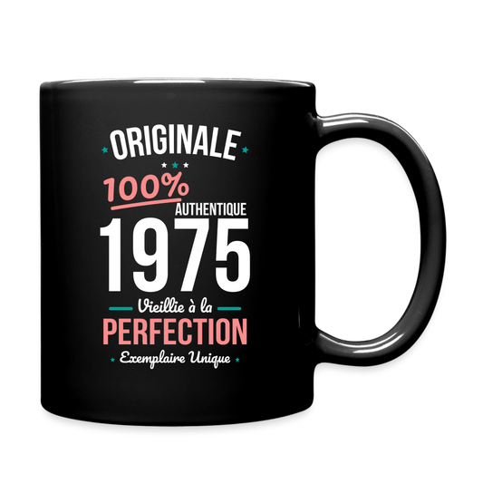 Mug uni - Anniversaire 50 Ans - Originale 1975 - noir