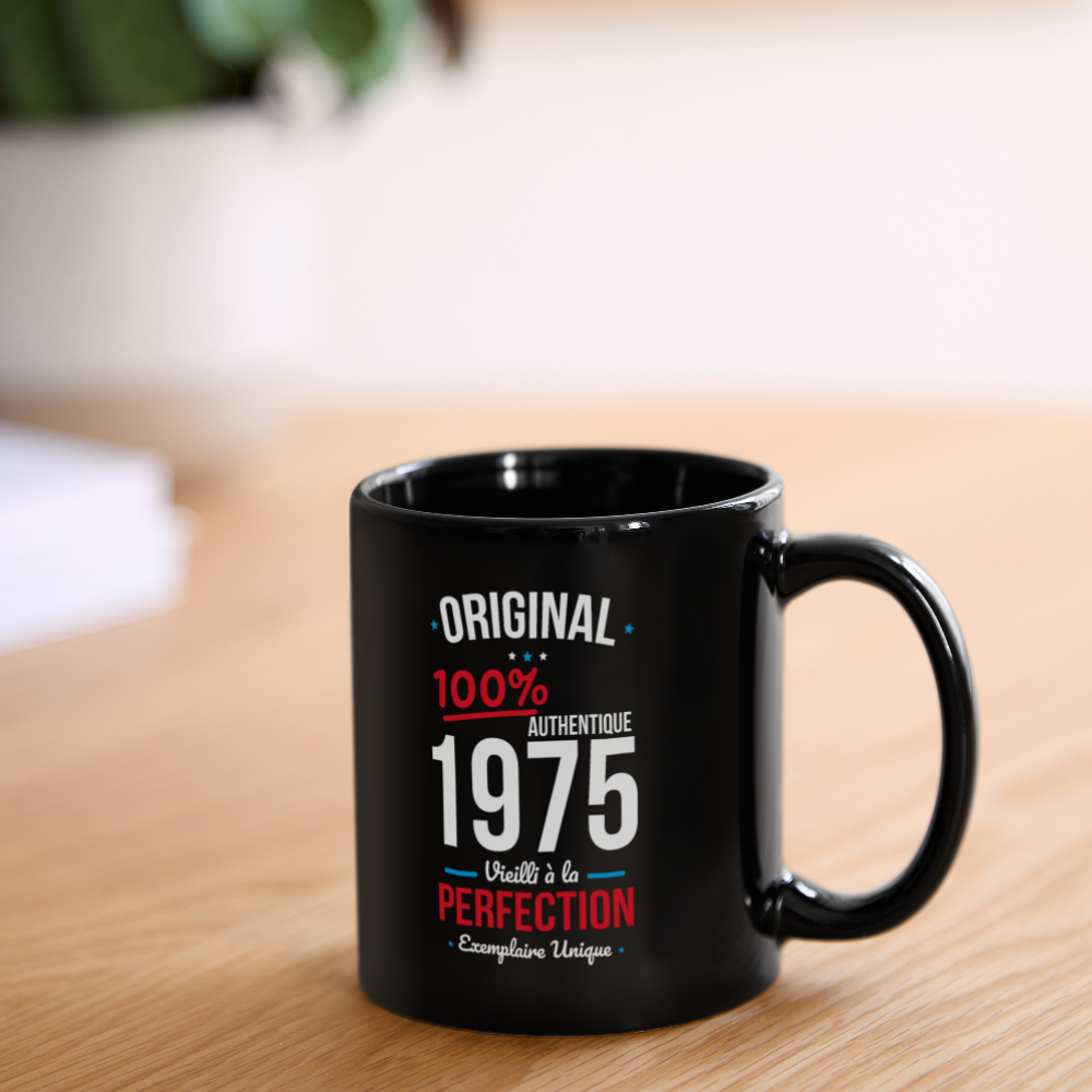 Mug uni - Anniversaire 50 Ans - Original 1975 - noir