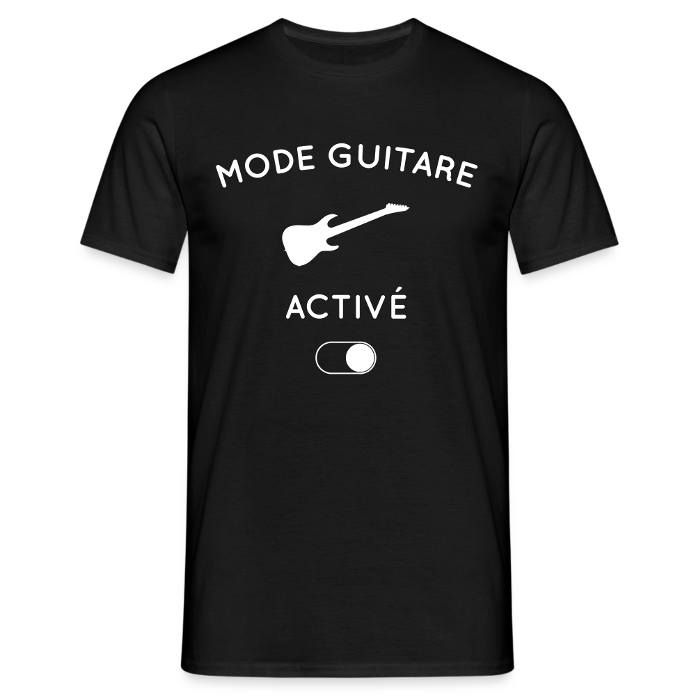 T-shirt Homme - Mode guitare activé - noir