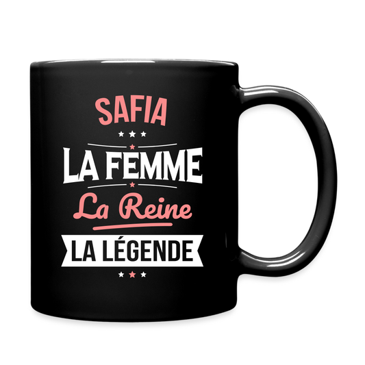 Mug uni - Safia - la Femme - la Reine - la Légende - noir