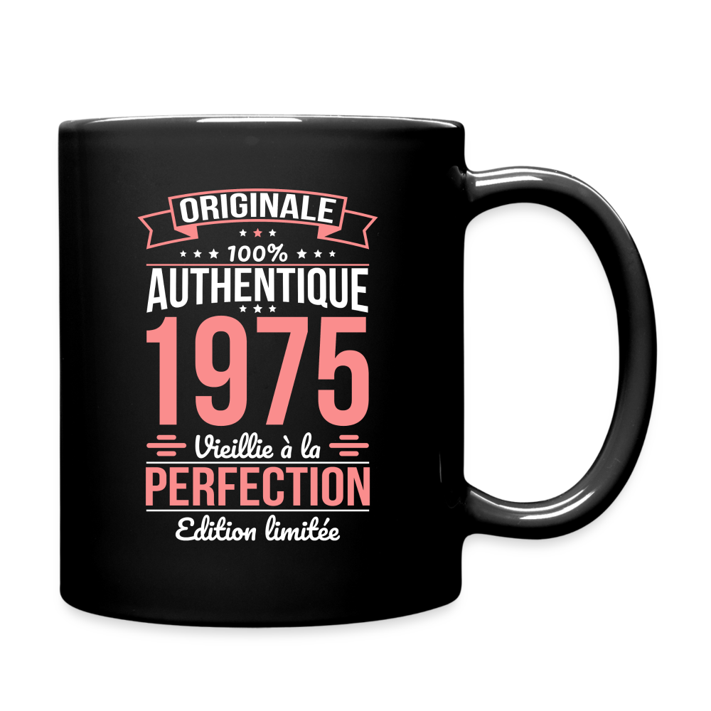 Mug uni - Anniversaire 50 Ans - Originale 1975 - noir