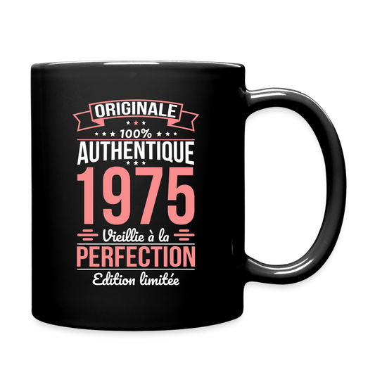 Mug uni - Anniversaire 50 Ans - Originale 1975 - noir