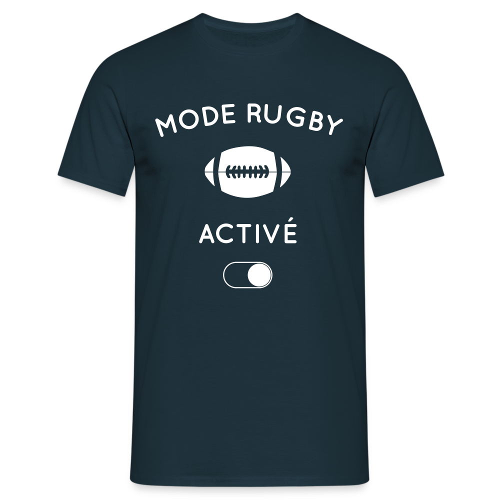 T-shirt Homme - Mode rugby activé - marine