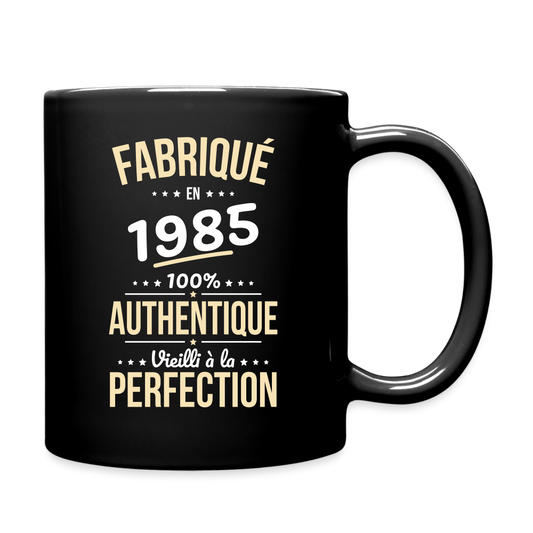 Mug uni - Anniversaire 40 Ans - Fabriqué en 1985 - noir