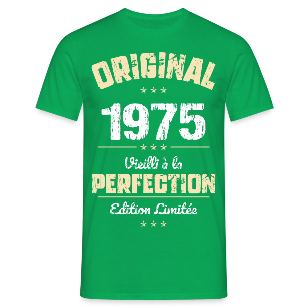 T-shirt Homme - Anniversaire 50 Ans - Original 1975 - vert