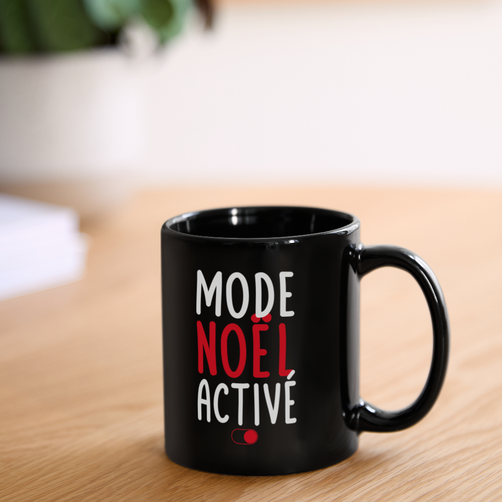 Mug uni - Mode Noël activé - noir