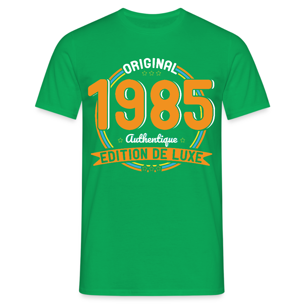 T-shirt Homme - Anniversaire 40 Ans - Original 1985 Authentique - vert