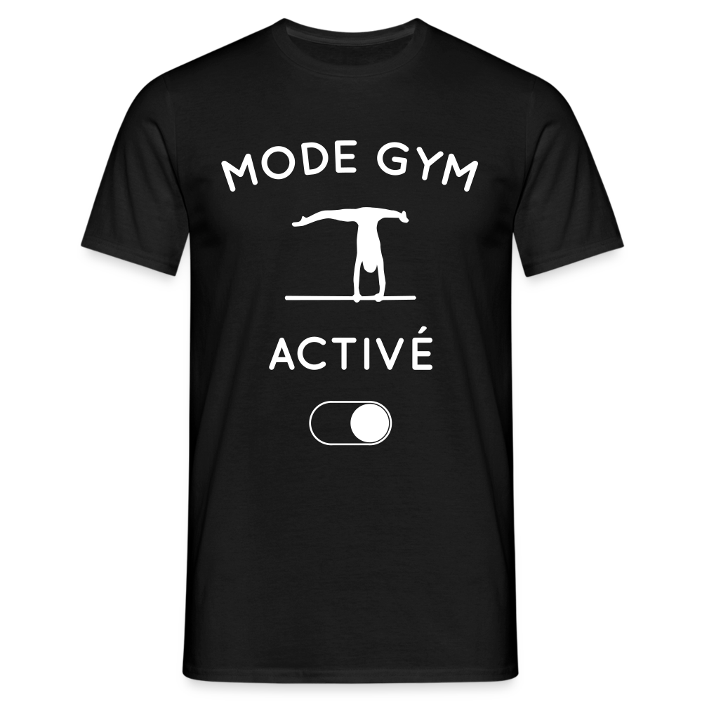 T-shirt Homme - Mode gym activé - noir