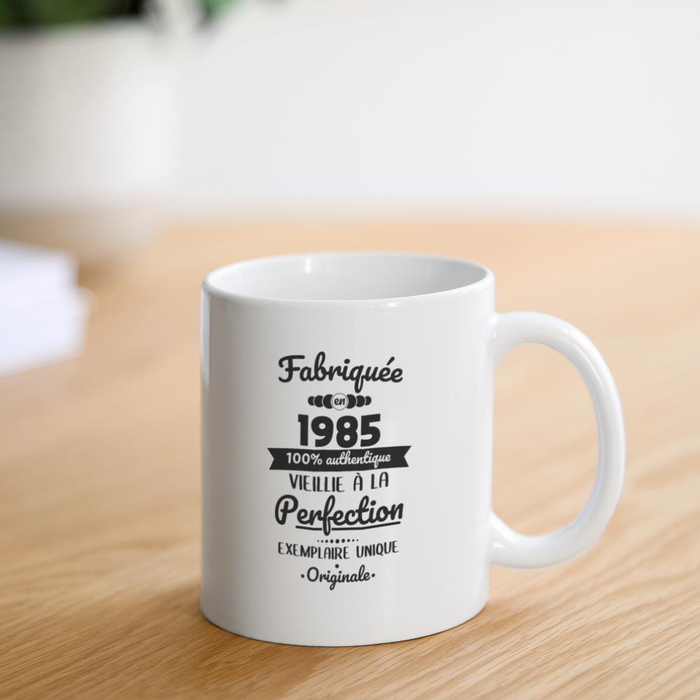 Mug blanc - Anniversaire 40 Ans - Fabriquée en 1985 - blanc