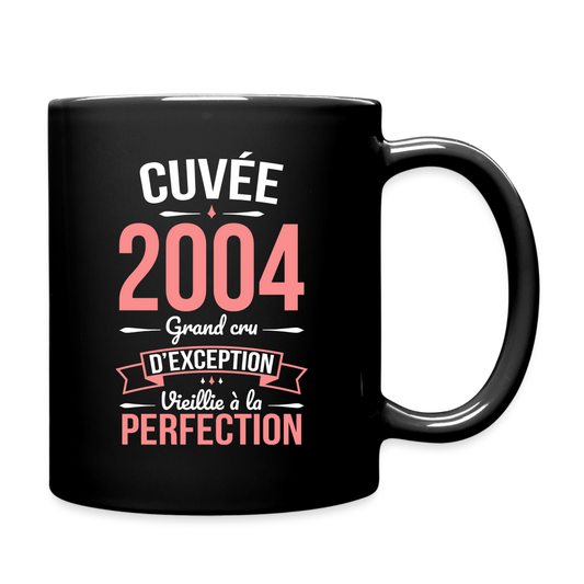 Mug uni - Anniversaire 20 Ans - Cuvée 2004 - noir