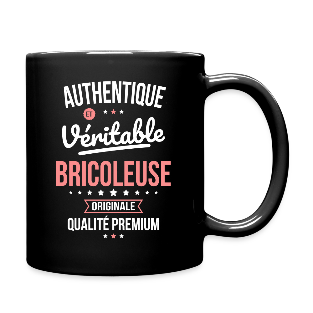 Mug uni - Authentique et véritable Bricoleuse - noir