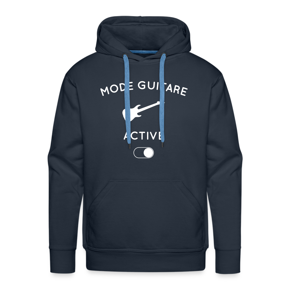 Sweat à capuche Premium Homme - Mode guitare activé - marine