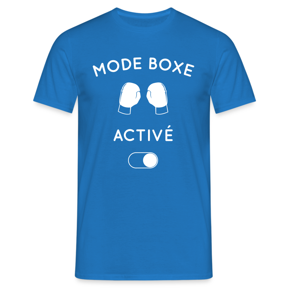 T-shirt Homme - Mode boxe activé - bleu royal