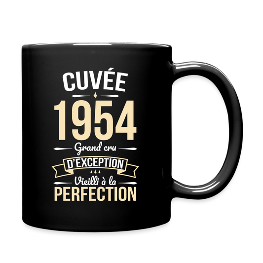 Mug uni - Anniversaire 71 Ans - Cuvée 1954 - noir