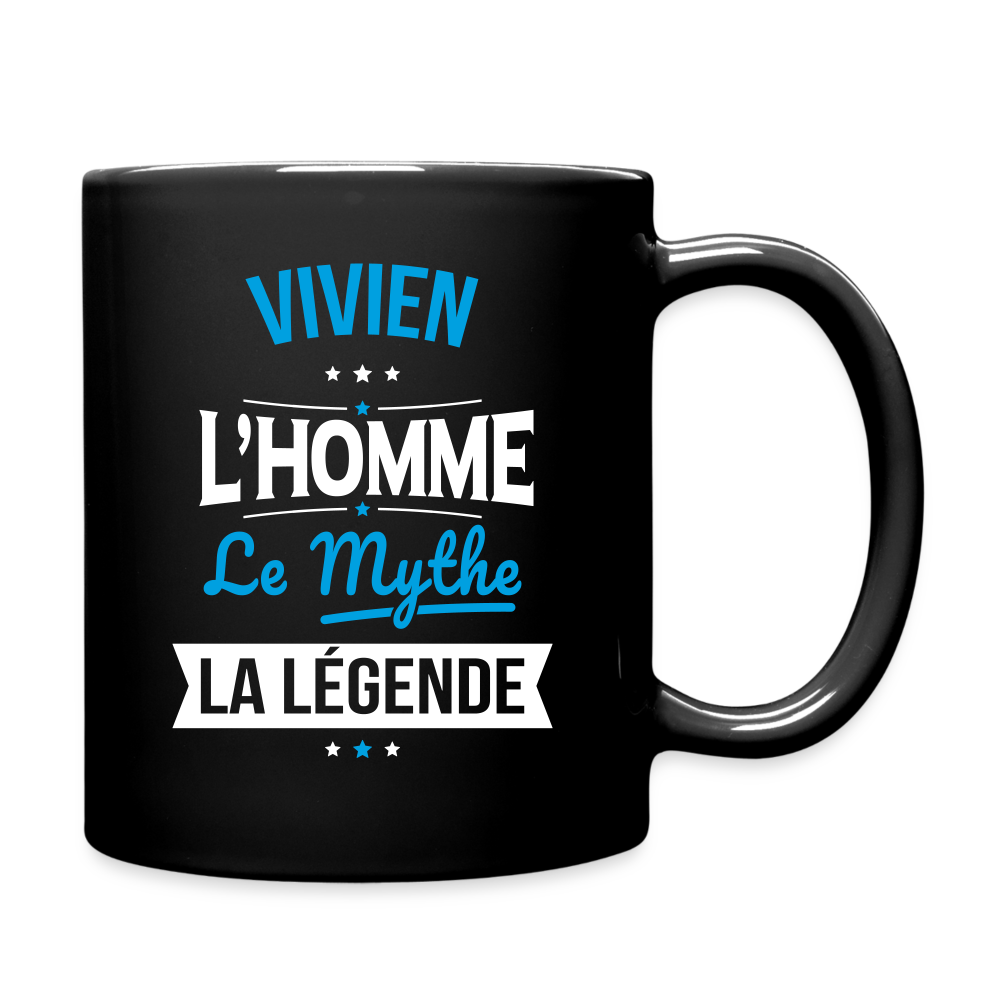 Mug uni - Vivien - l'Homme - le Mythe - la Légende - noir