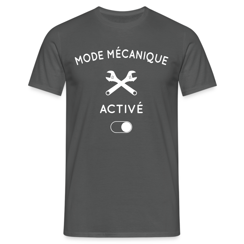 T-shirt Homme - Mode mécanique activé - charbon