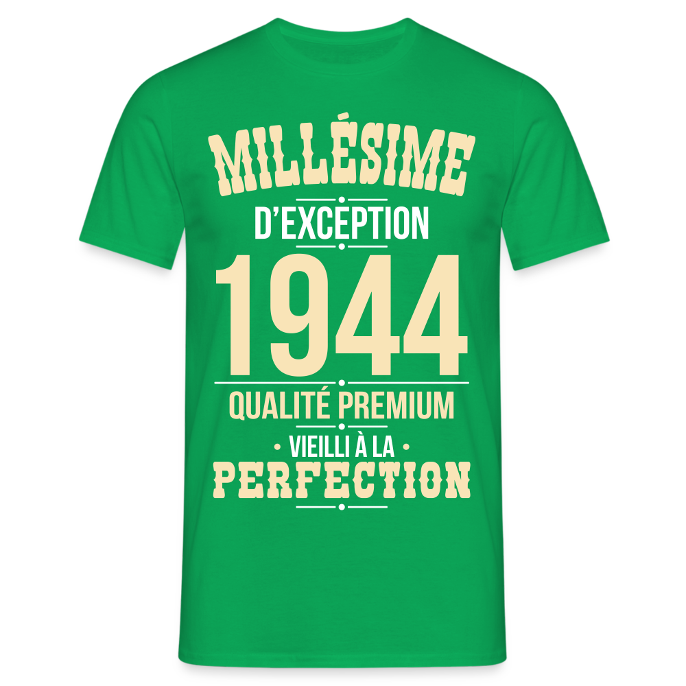 T-shirt Homme - Anniversaire 80 Ans - Millésime 1944 - vert