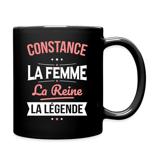 Mug uni - Constance - la Femme - la Reine - la Légende - noir