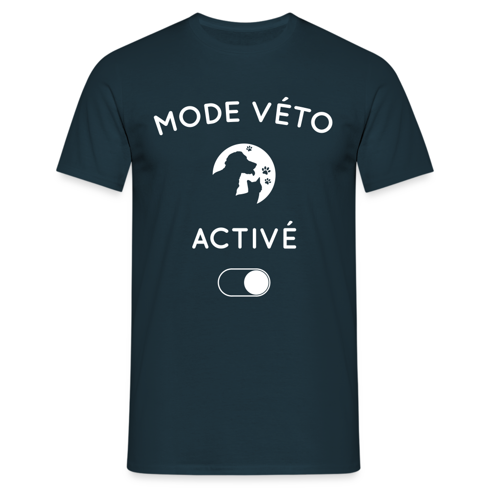 T-shirt Homme - Mode véto activé - marine