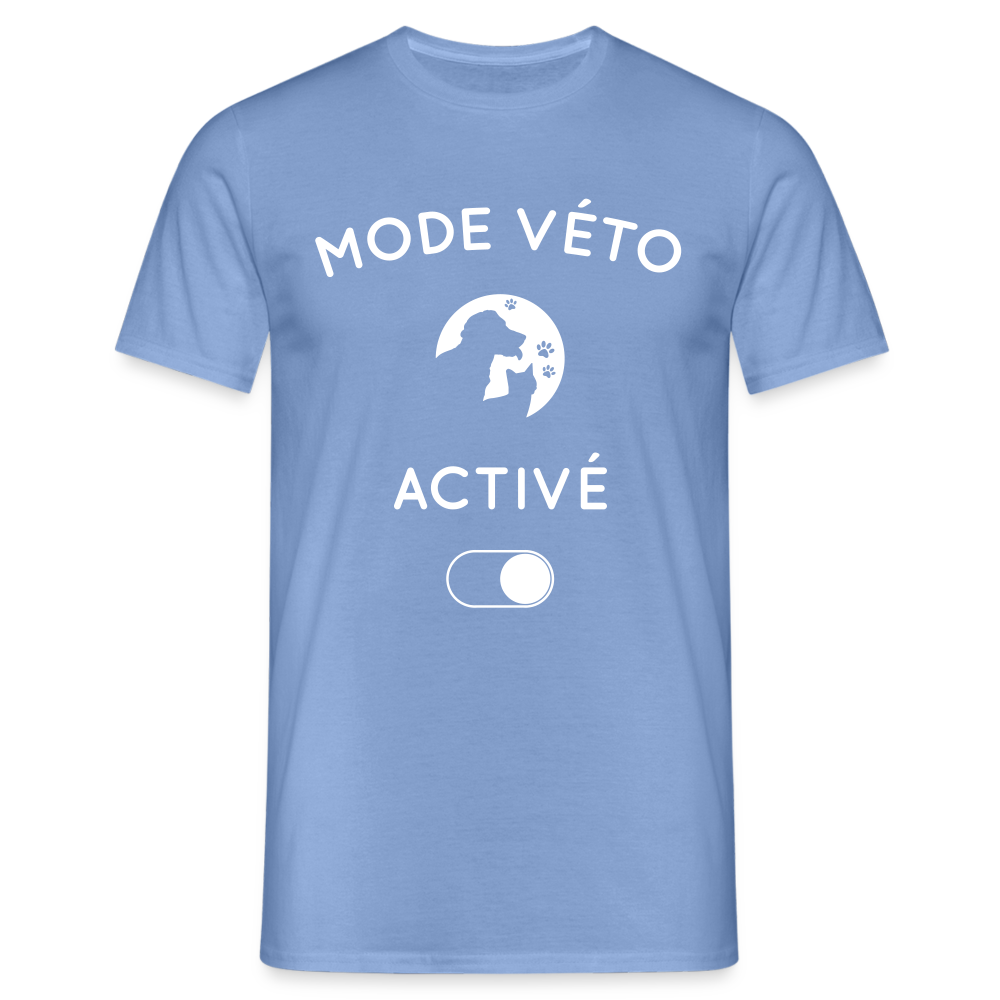 T-shirt Homme - Mode véto activé - carolina blue