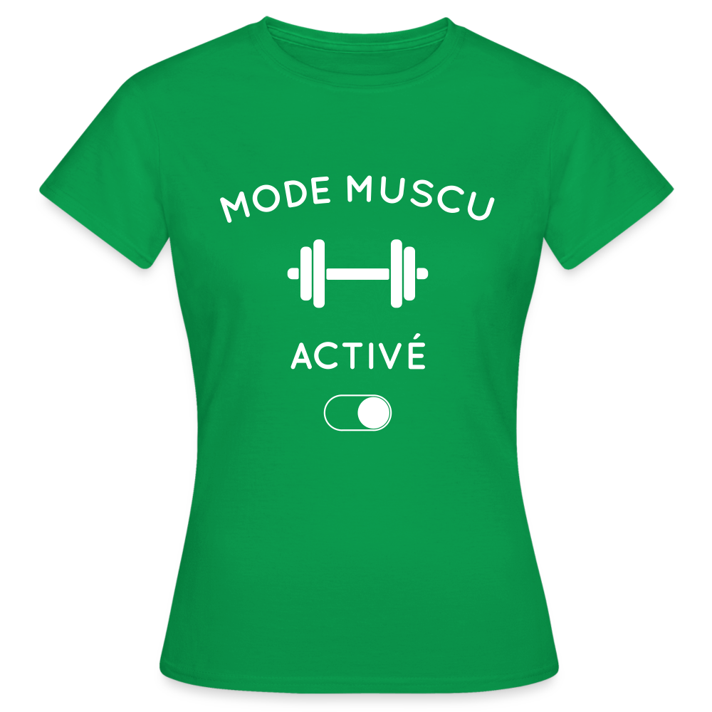 T-shirt Femme - Mode muscu activé - vert