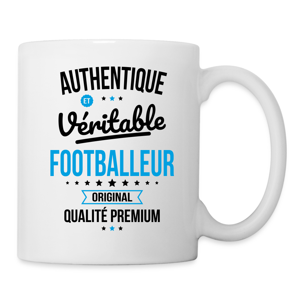 Mug blanc - Authentique et véritable Footballeur - blanc