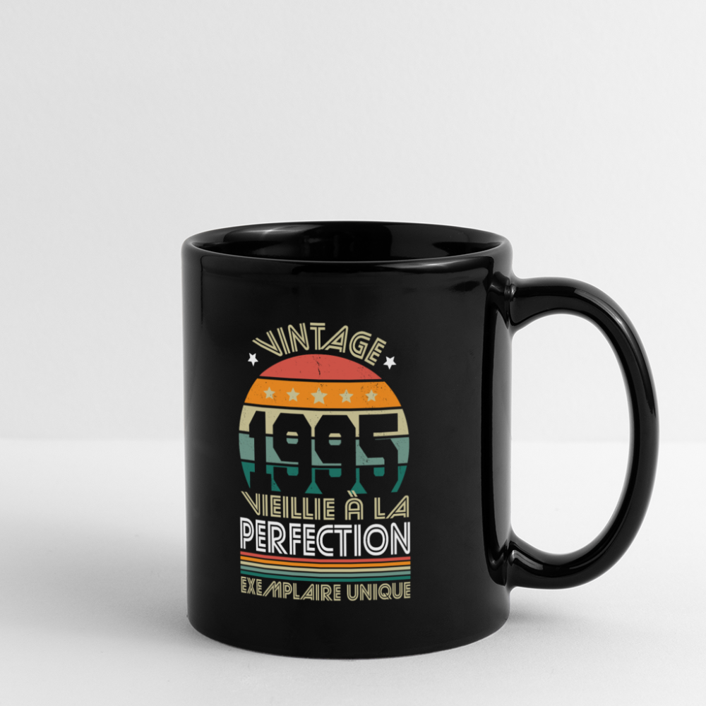 Mug uni - Anniversaire 30 Ans - Vintage 1995 - noir