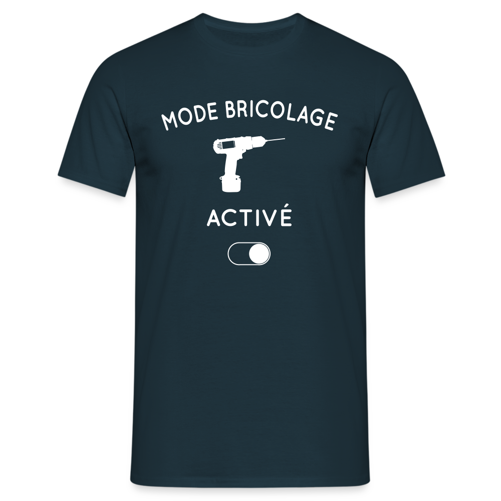 T-shirt Homme - Mode bricolage activé - marine