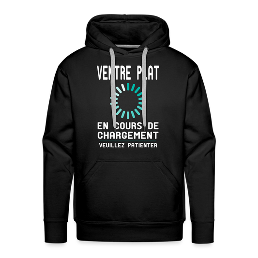 Sweat à capuche Premium Homme - Ventre plat en cours de chargement - noir