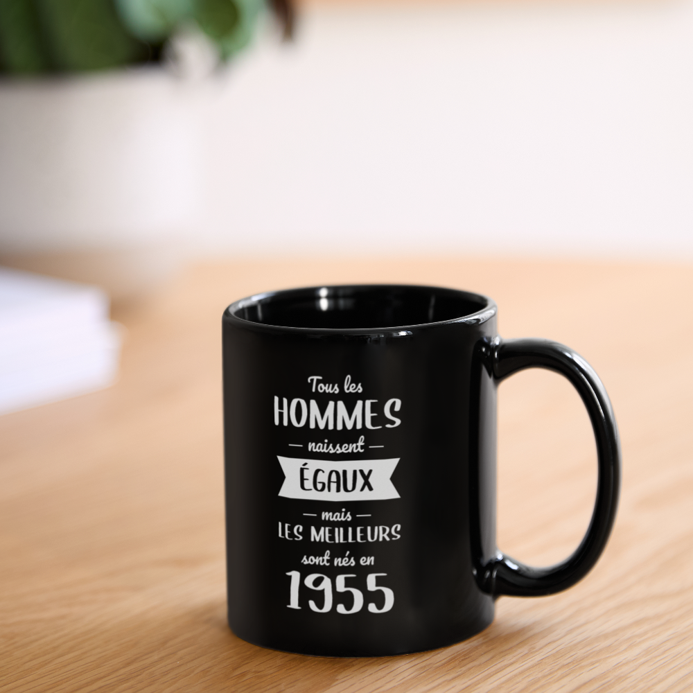 Mug uni - Anniversaire 70 Ans - Les meilleurs sont nés en 1955 - noir