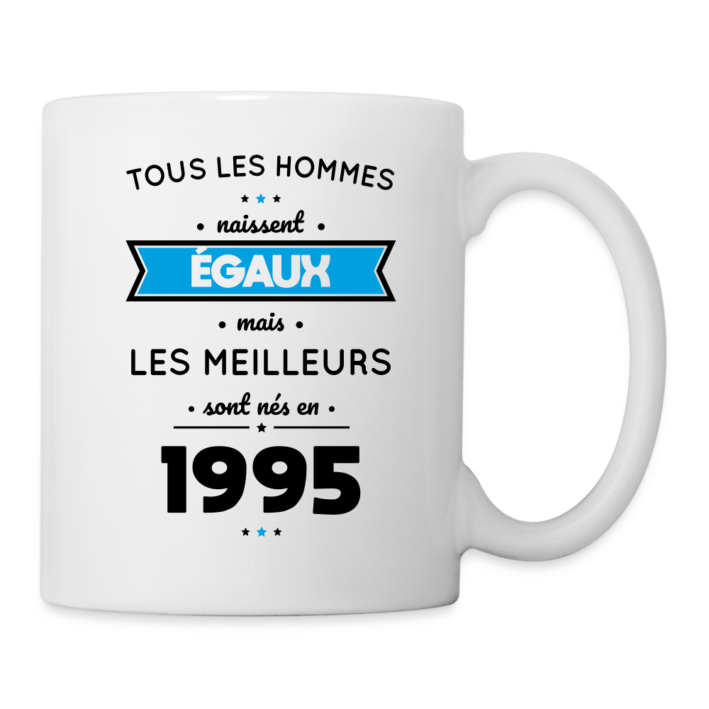 Mug blanc - Anniversaire 30 Ans - Les meilleurs sont nés en 1995 - blanc