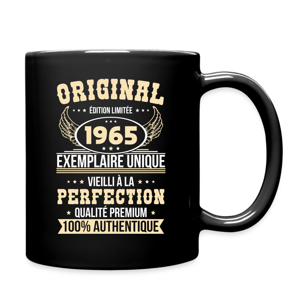 Mug uni - Anniversaire 60 Ans - Original 1965 - noir