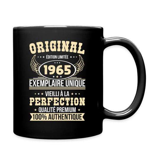 Mug uni - Anniversaire 60 Ans - Original 1965 - noir