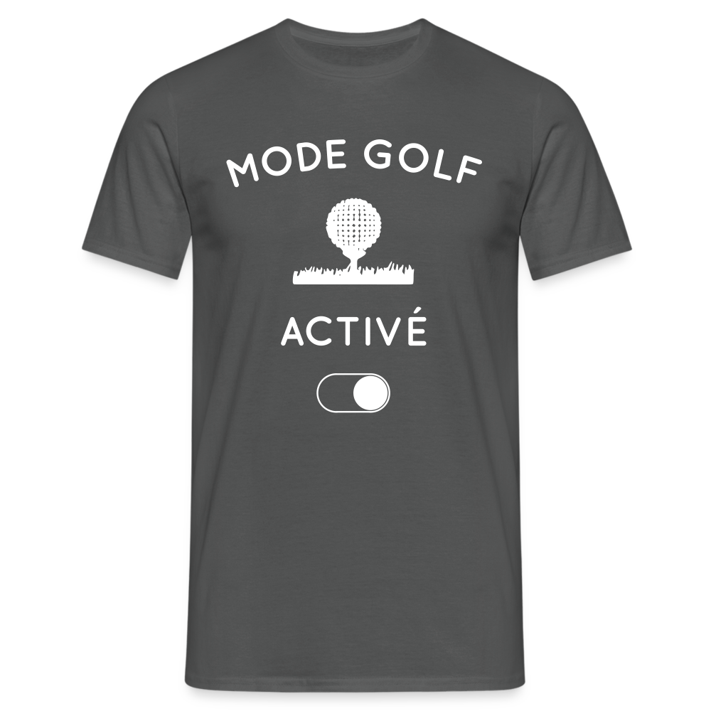 T-shirt Homme - Mode golf activé - charbon