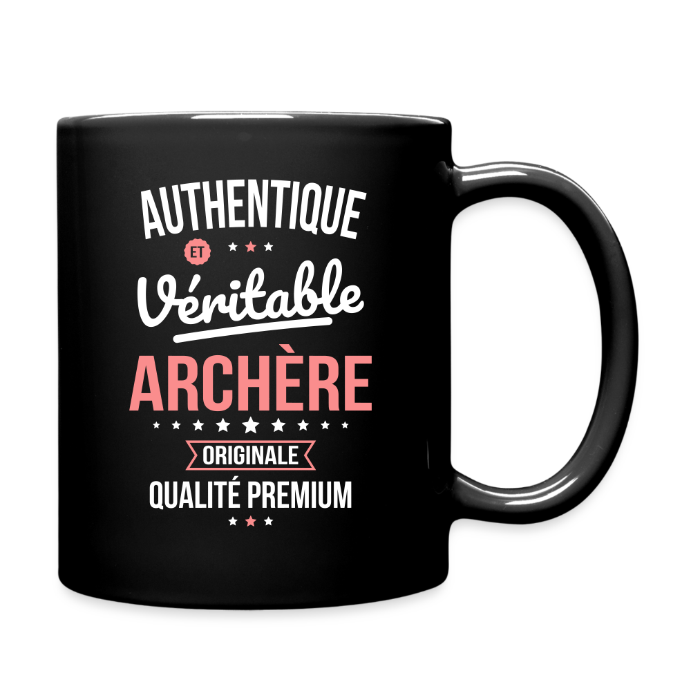 Mug uni - Authentique et véritable Archère - noir