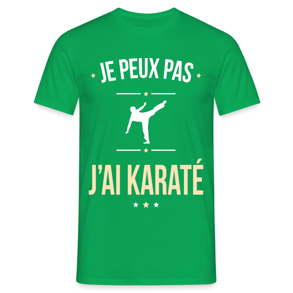 T-shirt Homme - Je peux pas j'ai Karaté - vert